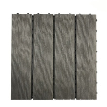 Chinese Supplier Anti-slip WPC Interlocking Outdoor Decking Tiles